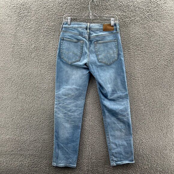 American Eagle Jeans Mens 30 X 30 Slim Straight Airflex Blue Stretch Denim Light - Picture 2 of 10